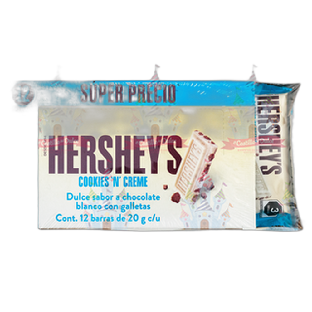 BARRA COOKIES N CREME 1212 20 GRS HERSHEY