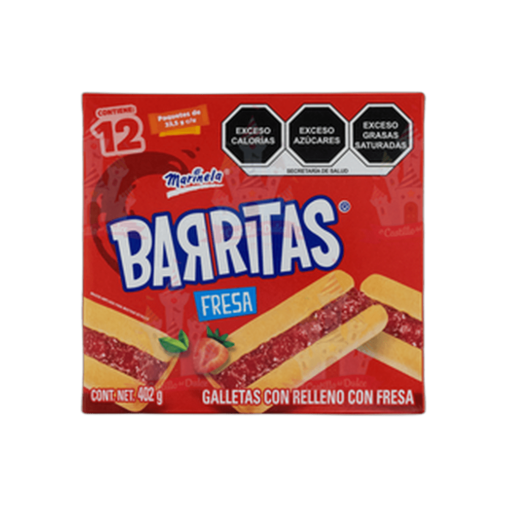BARRITAS FRESA 1212 402 GRS MARINELA