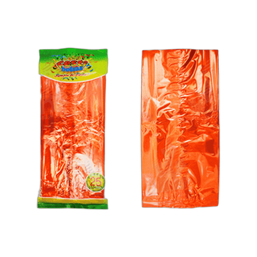 BOLSA METALIZADA NARANJA 5025 FESTIBOLSAS