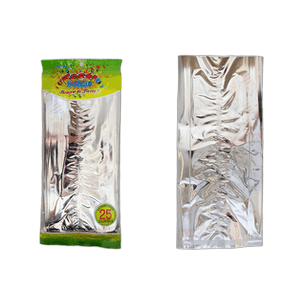 BOLSA METALIZADO PLATA 5025 FESTIBOLSAS
