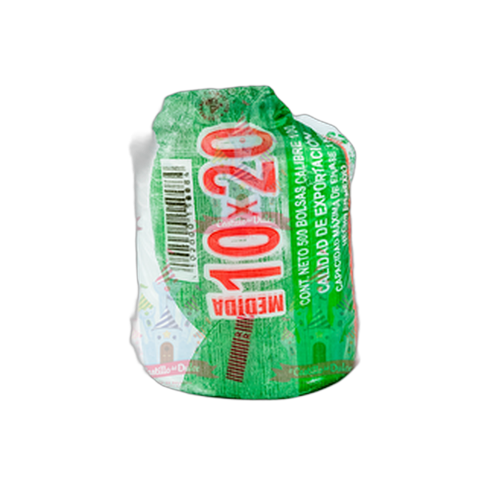 BOLSA ROLLO 10 X 20 36500 PZSROLOPLAST