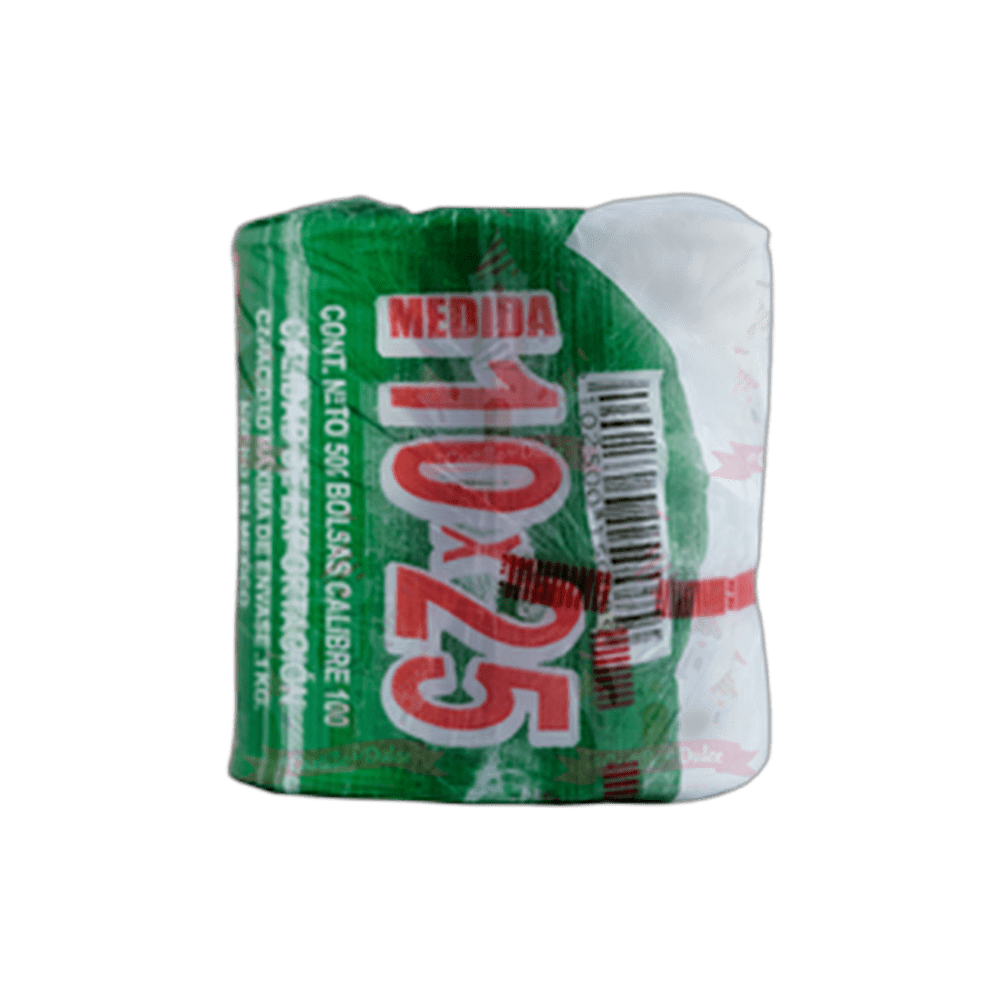 BOLSA ROLLO 10 X 25 36500 PZA APROX ROLOPLAST