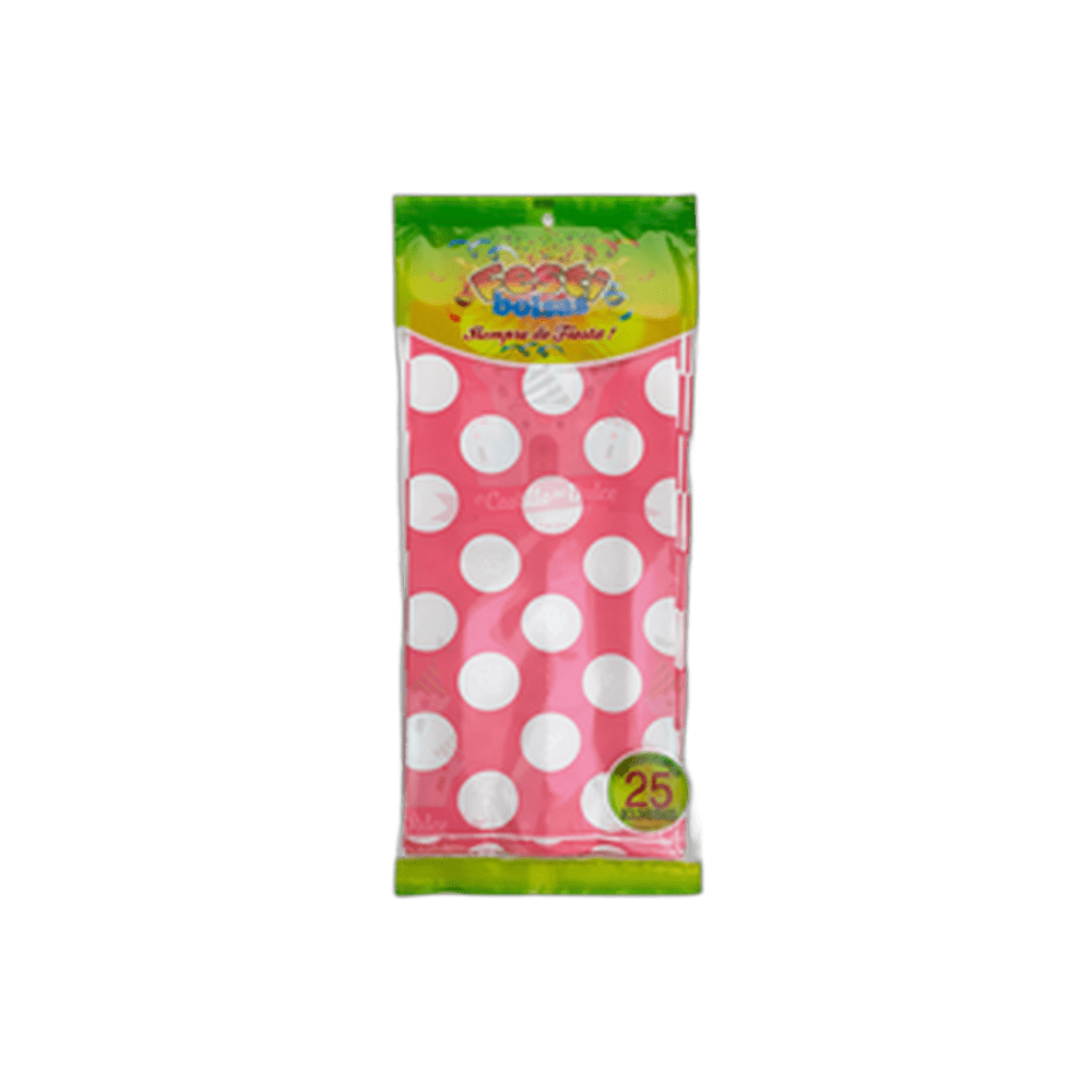 BOLSA ROSA CON LUNARES 5025 FESTIBOLSAS