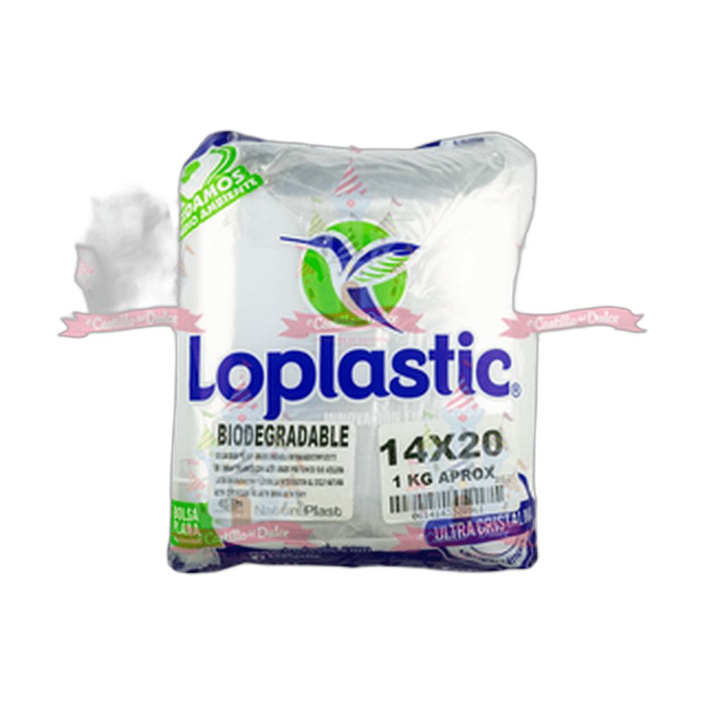 BOLSA TRANSPARENTE 14X20 125 KGS