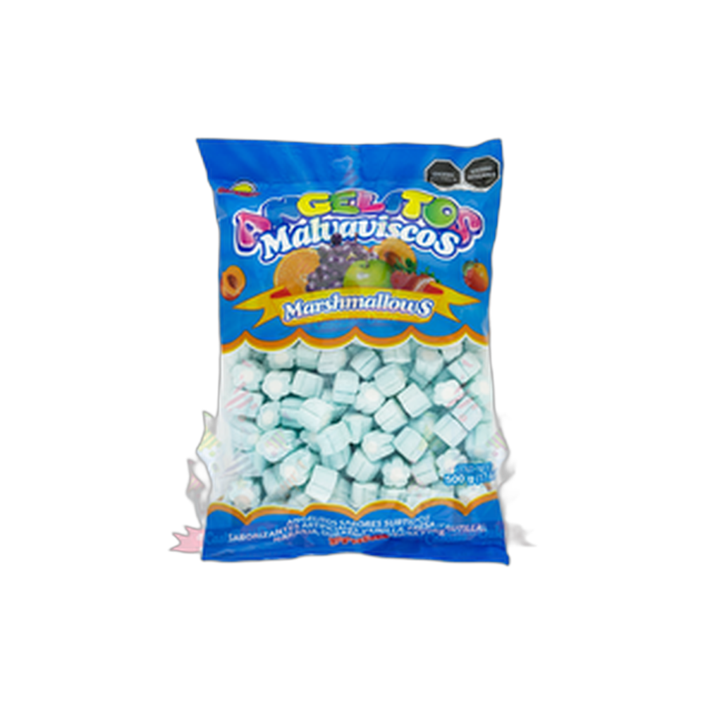 BOMBON ANGELITOS FLOR AZUL 12500 GRS TINAJITA