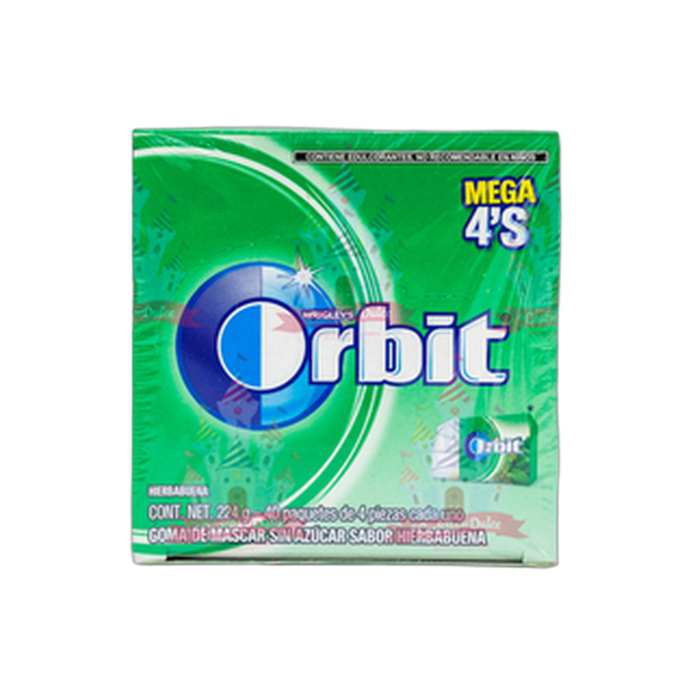 CHICLE 4P ORBIT YERBABUENA 2440 WRIGLEY