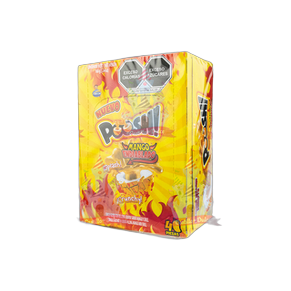 CHICLE POOSH MANGO ENDIABLADO 1840 PZA ARCOR