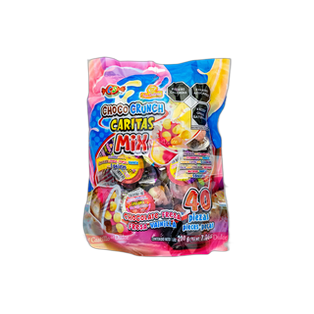 CHOCO CRUNCH CARITAS MIX 2040 PZA DELICIAS
