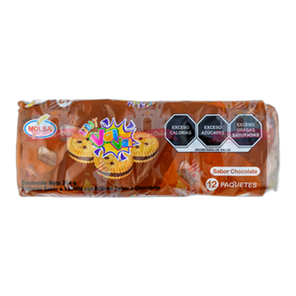 GALLETA VAI VAI CHOCOLATE 2412 PZA TINAJTIA