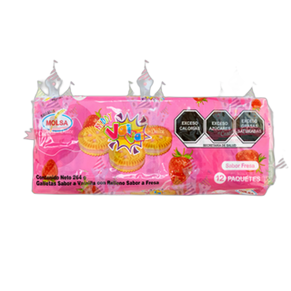 GALLETA VAI VAI FRESA 2412 PZA TINAJTIA