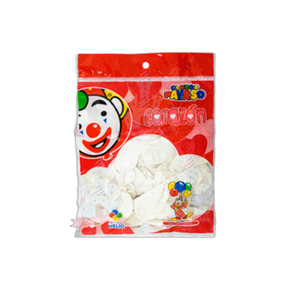 GLOBO CORAZON H10 BLANCO 8050 PZS