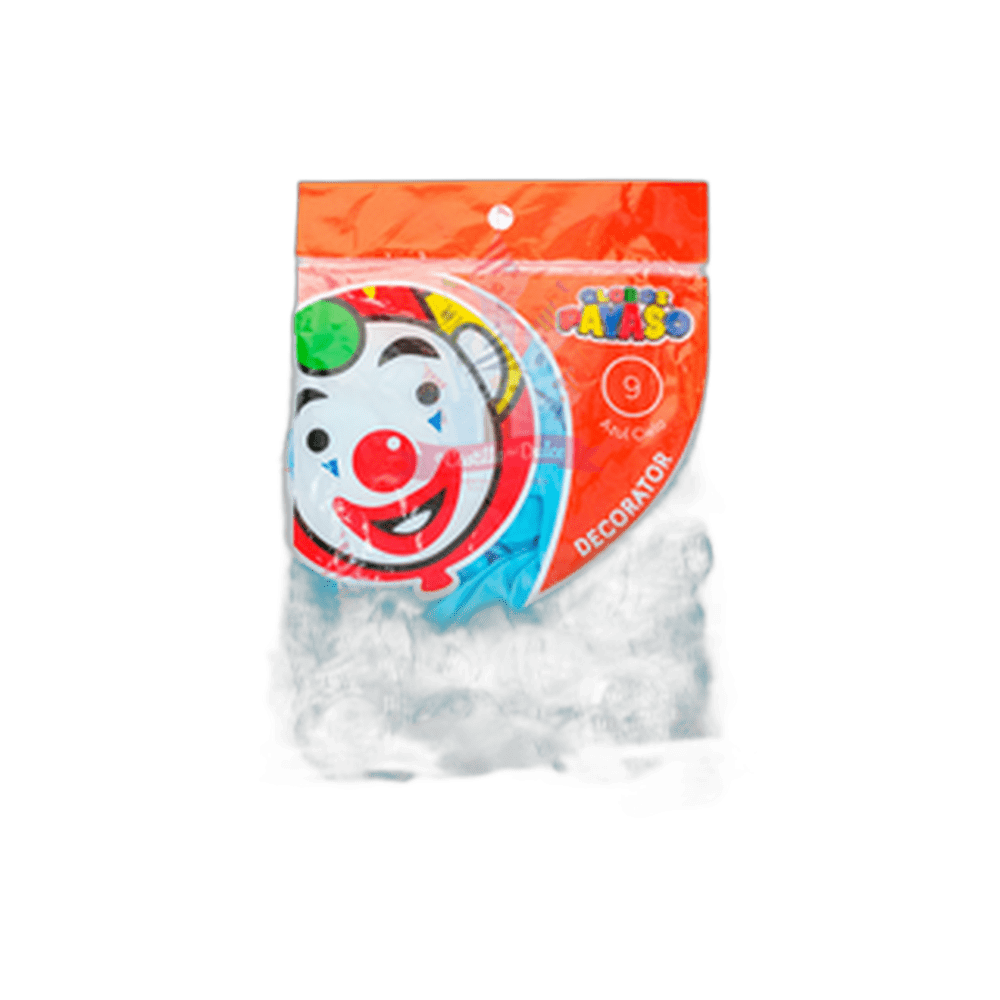 GLOBO DECORATOR 9 AZUL CIELO 10050 PZS