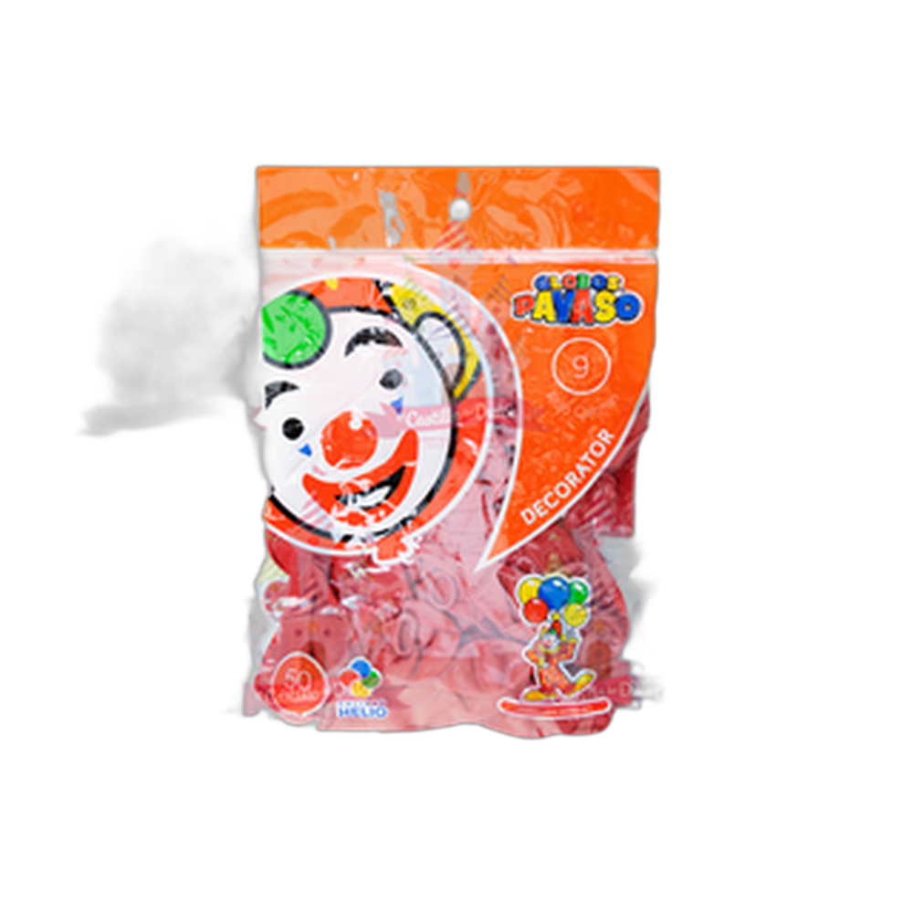 GLOBO DECORATOR 9 ROJO CARMIN 10050 PZS