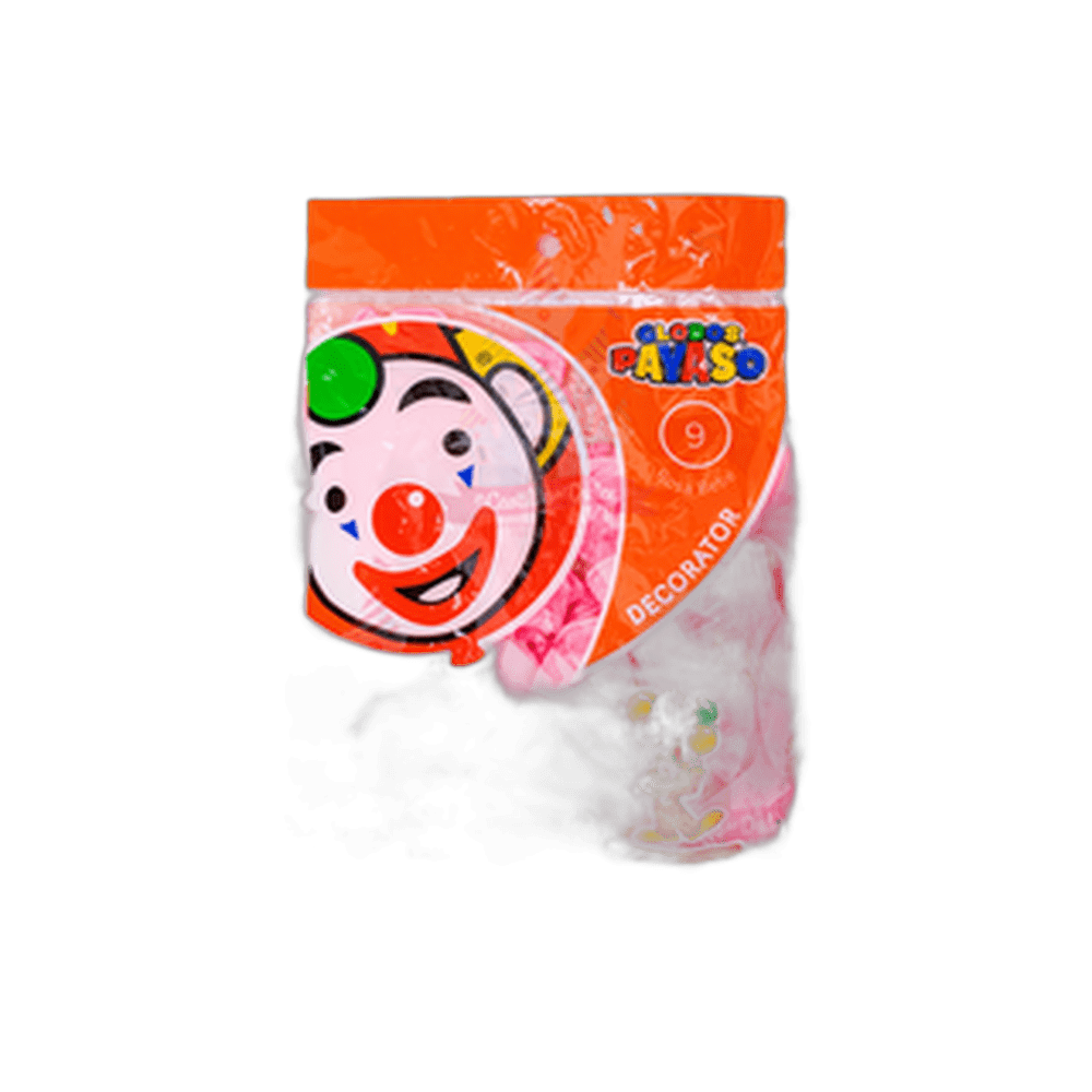 GLOBO DECORATOR 9 ROSA BEBE 10050 PZS