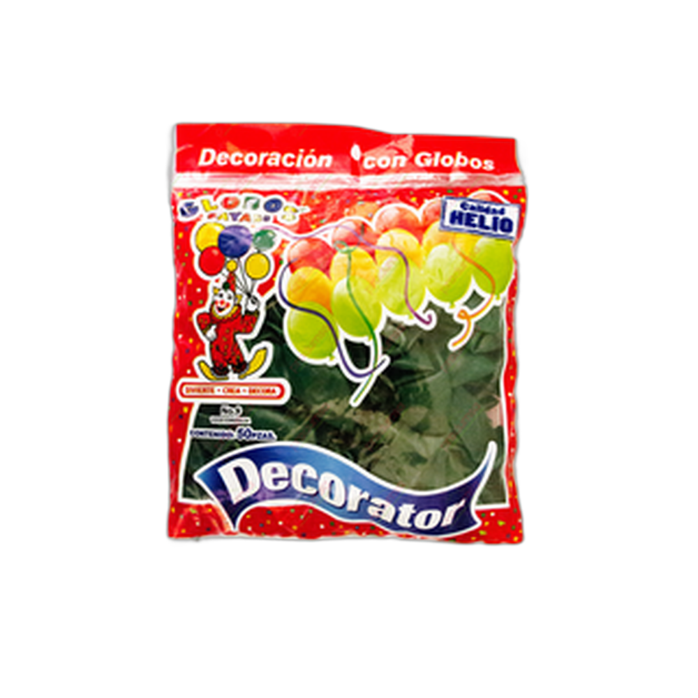 GLOBO DECORATOR 9 VERDE ESMERALDA 10050 PZ