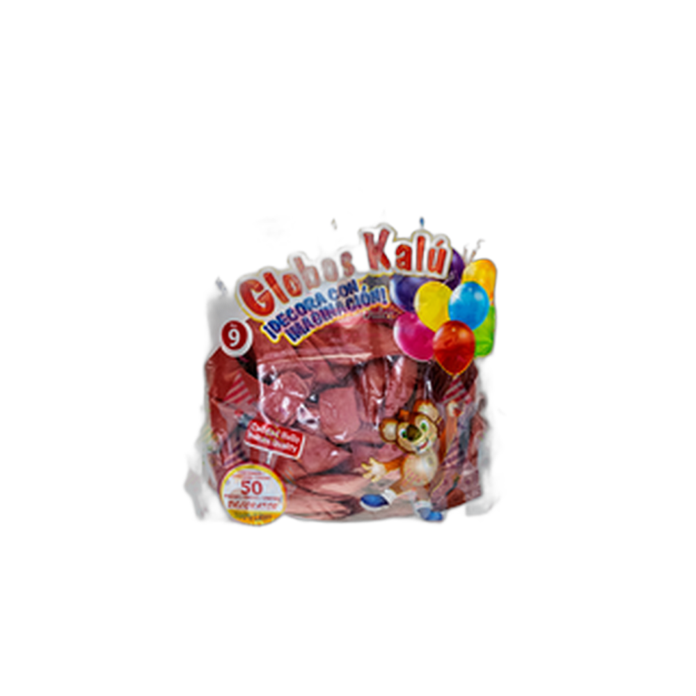 GLOBO DEC 9 ROJO CEREZA 5050 PZA KALU