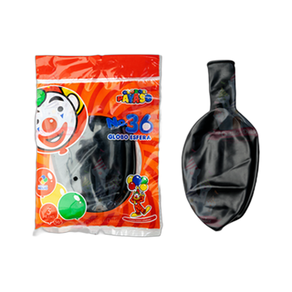 GLOBO ESFERA P36 NEGRO 103 PZA FAB SELEC