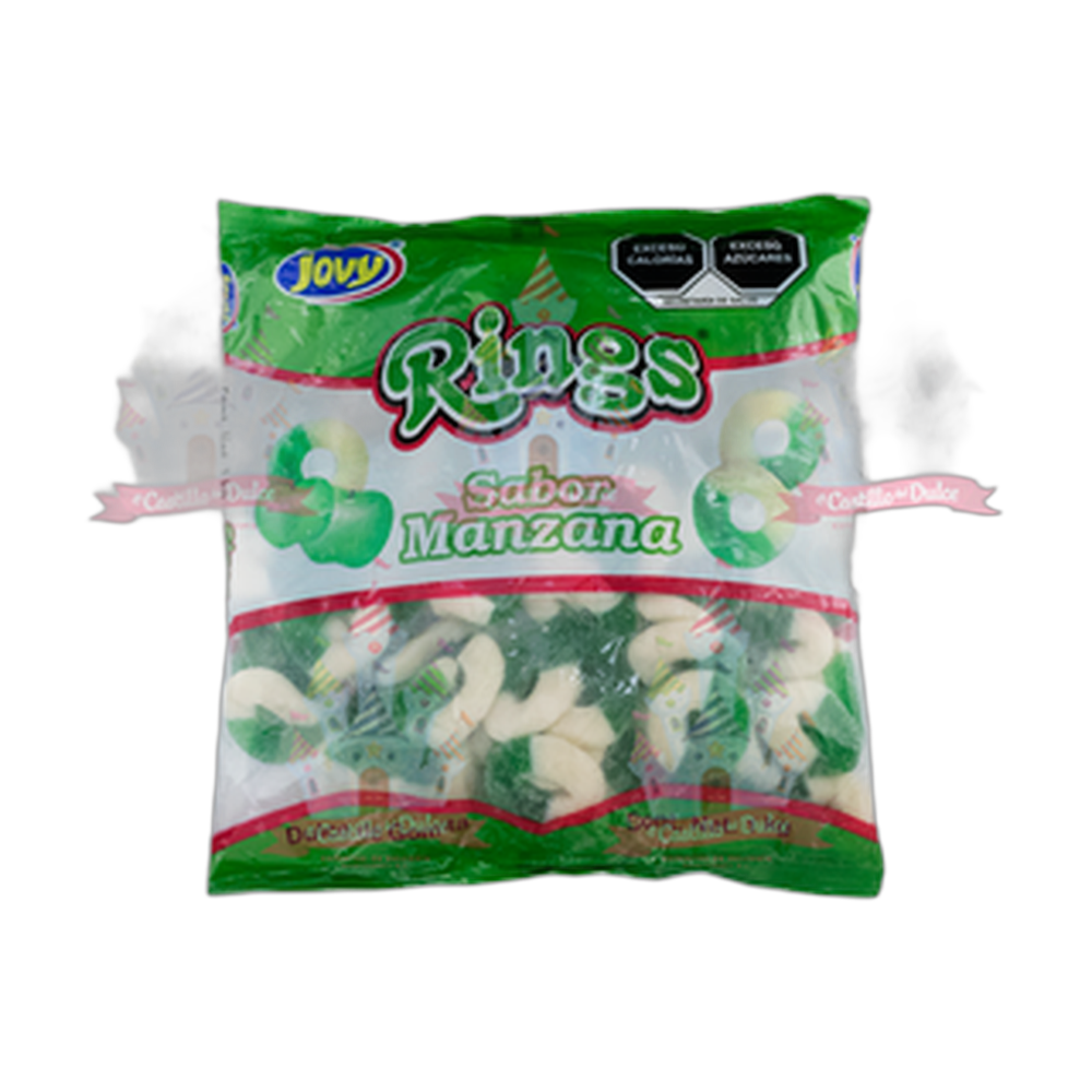 GUMMY RINGS AROS MANZANA 101 KG JOVY