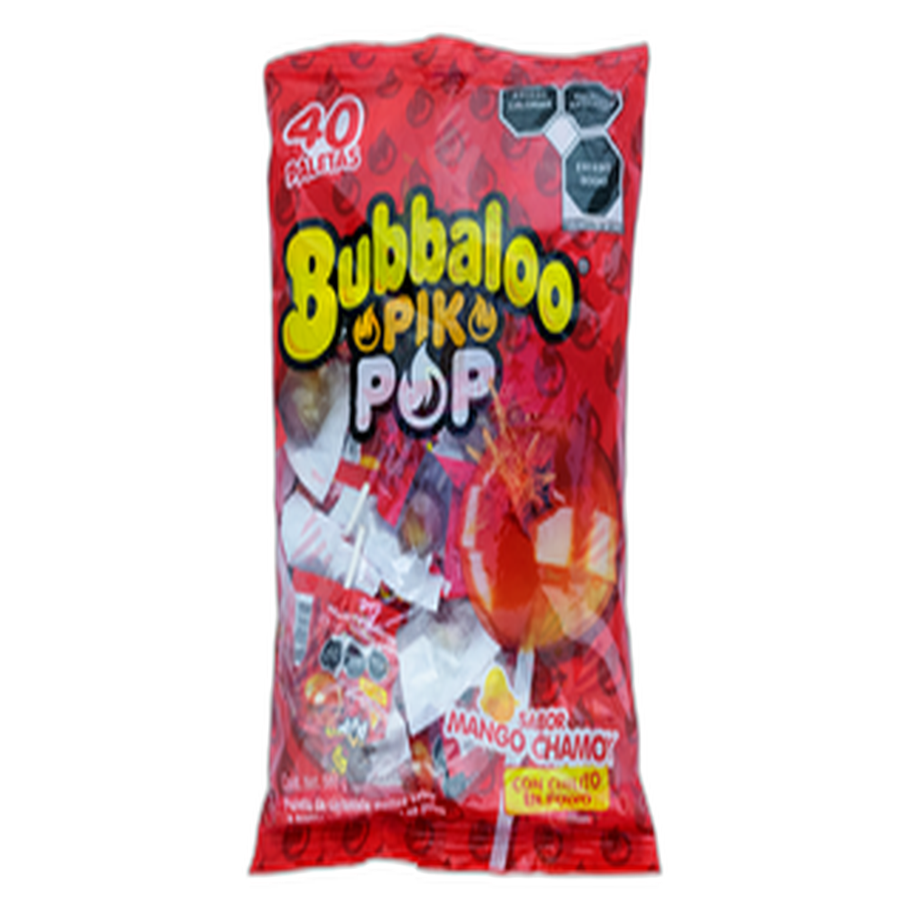 PALETA BUBBALOO PIKPOP MANGO 2440 PZA ADAMS