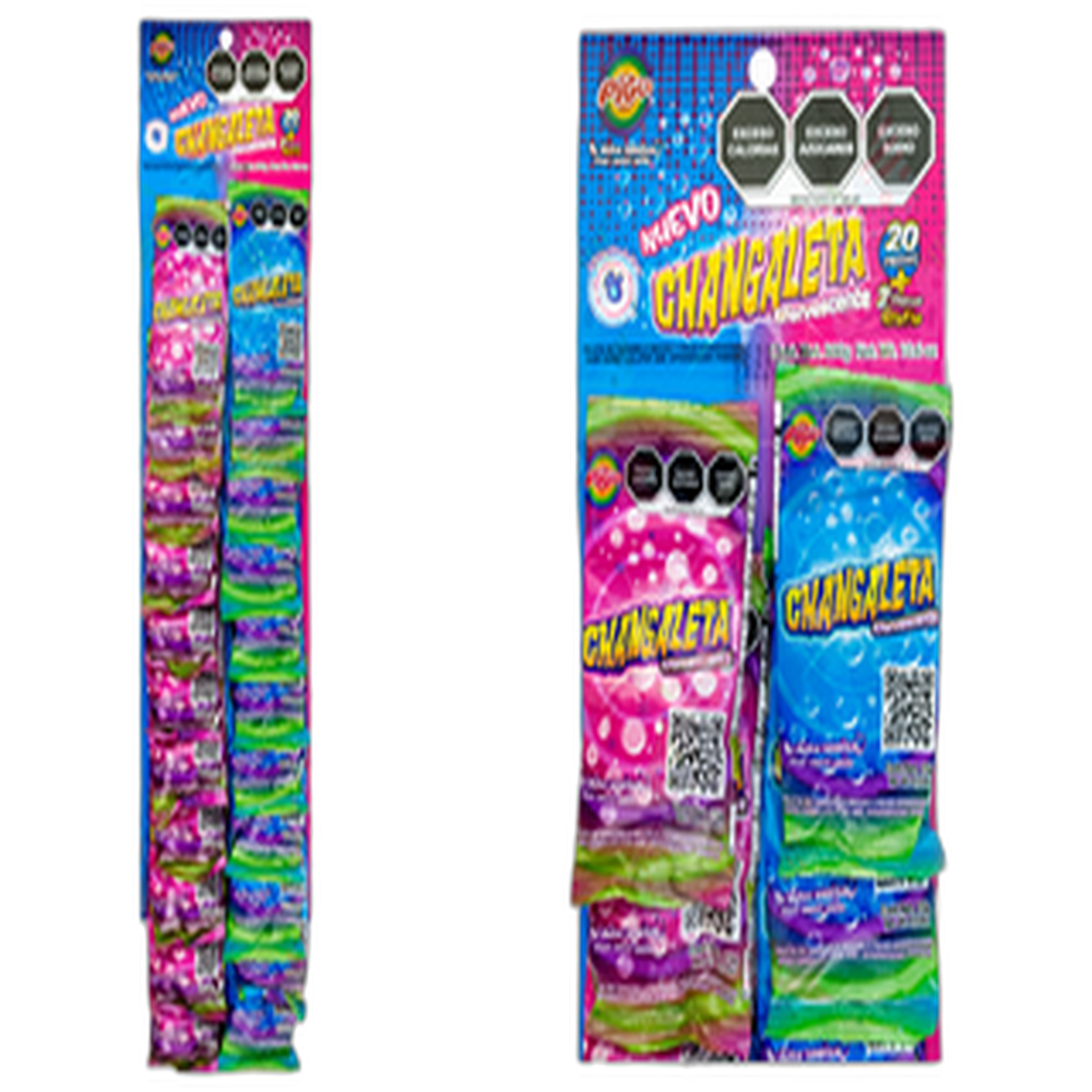 PALETA CHANGALETA EFERVECENTE 1520 PZAS PIGUI