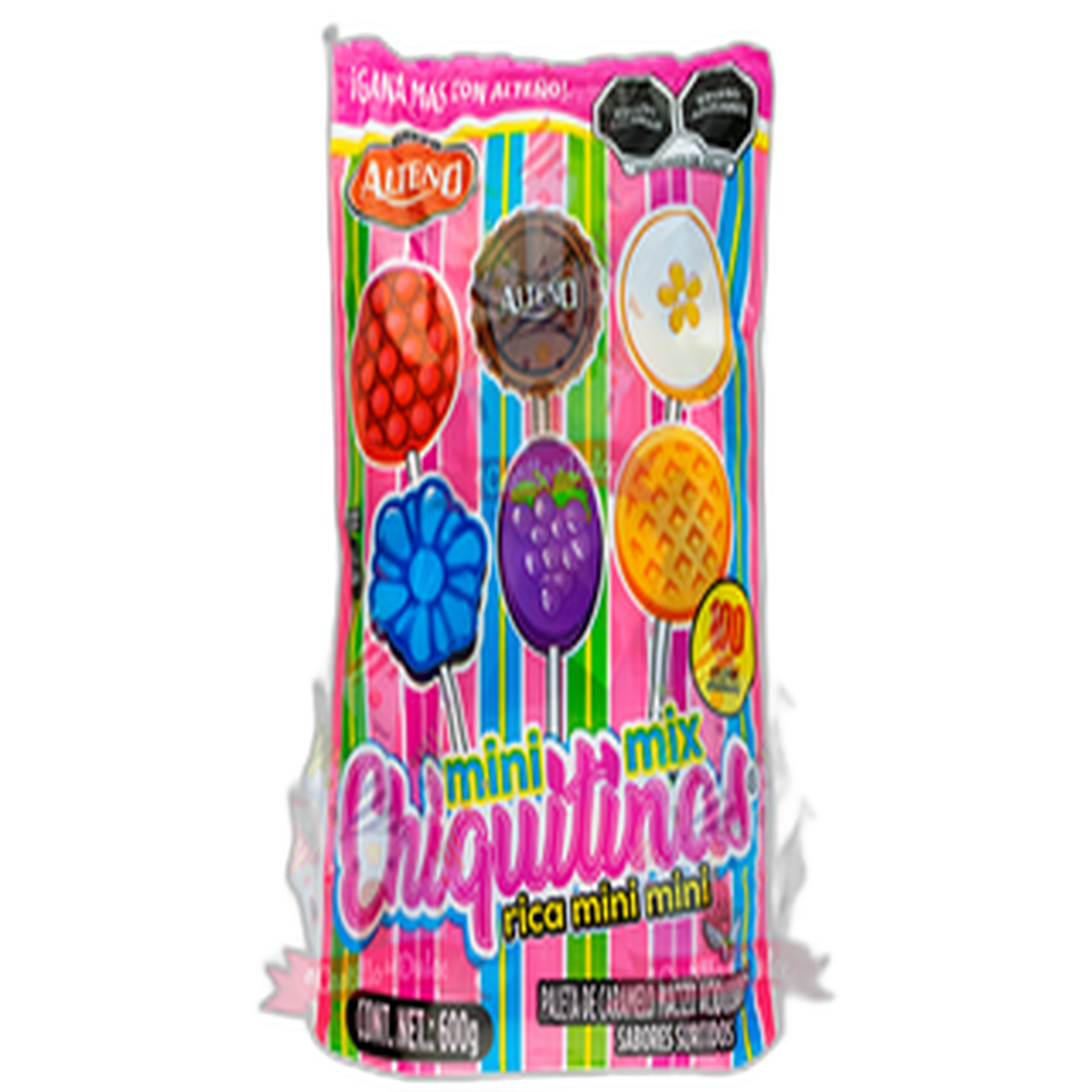 PALETA MINI MINI MIX CHIQUITINAS AZUCAR 20100