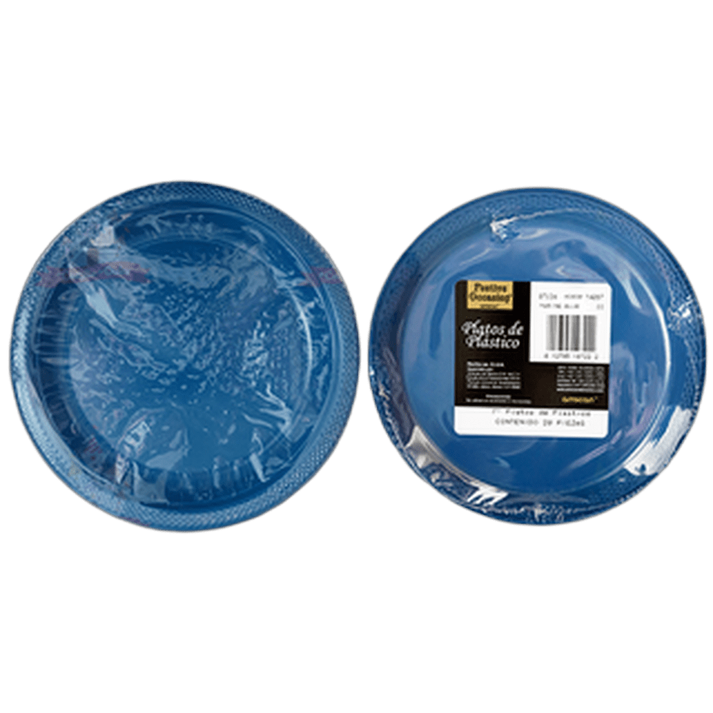 PLATO 7 AZUL REY 1020 AMSCAN
