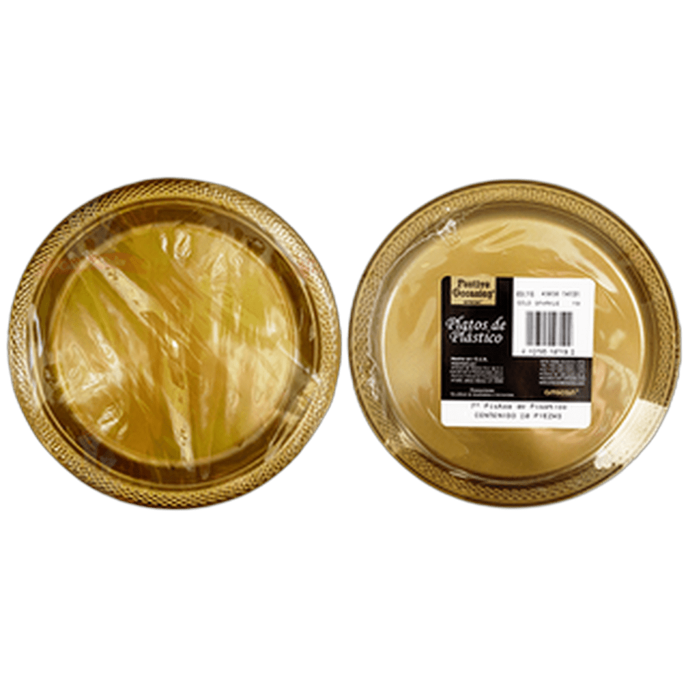 PLATO 7 DORADO 1020 AMSCAN