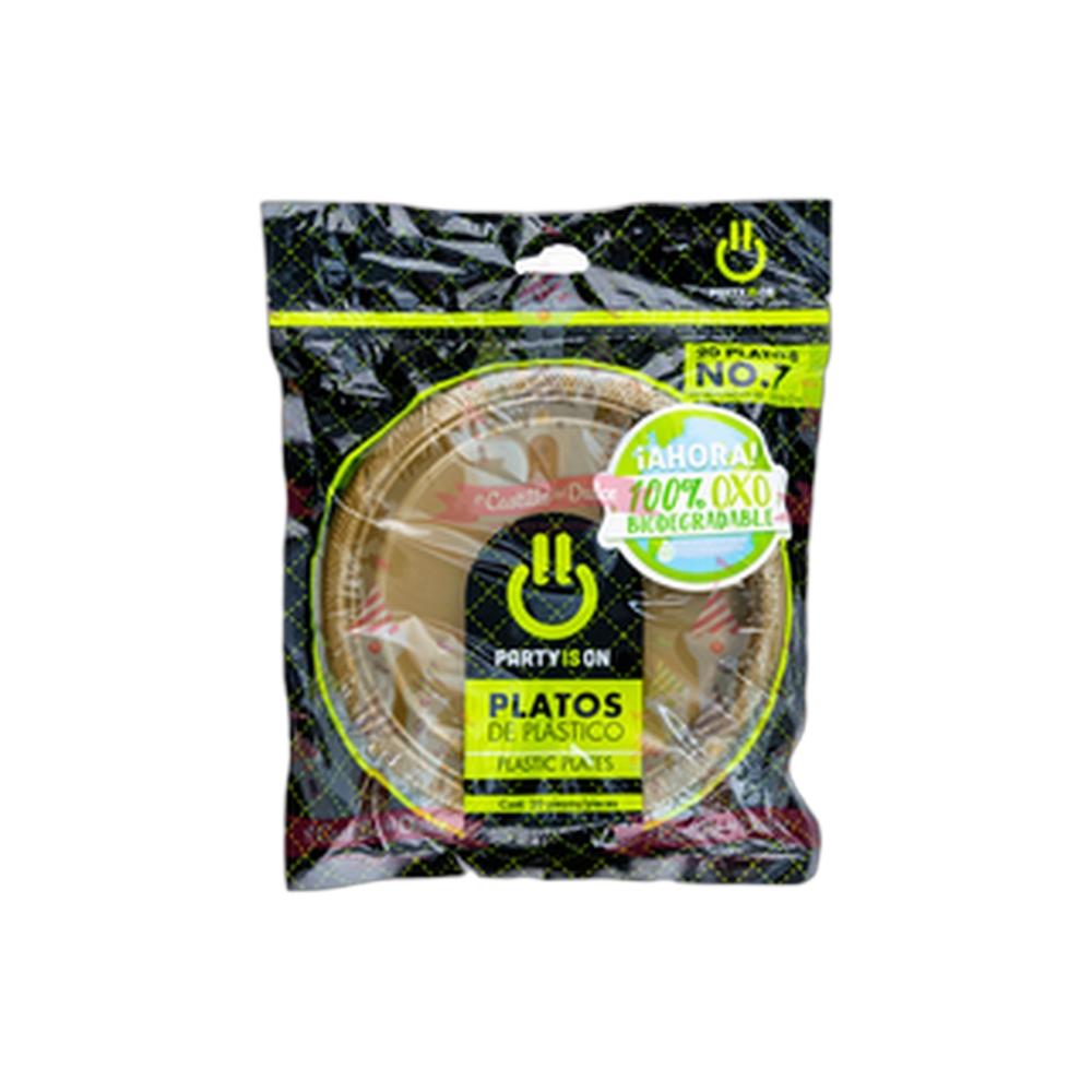 PLATO 7 DORADO 1220 PZA FAB SELECTAS