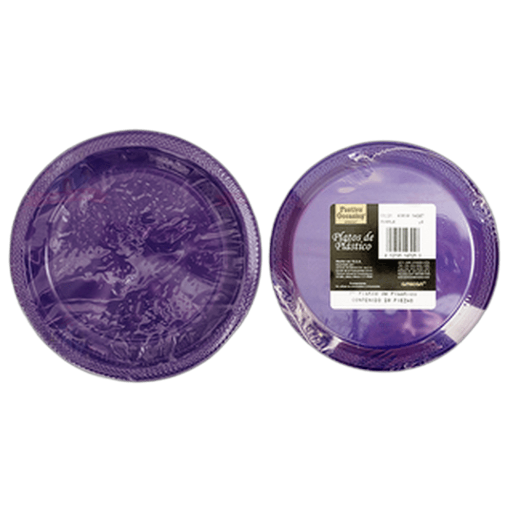 PLATO 7 MORADO 1020 AMSCAN
