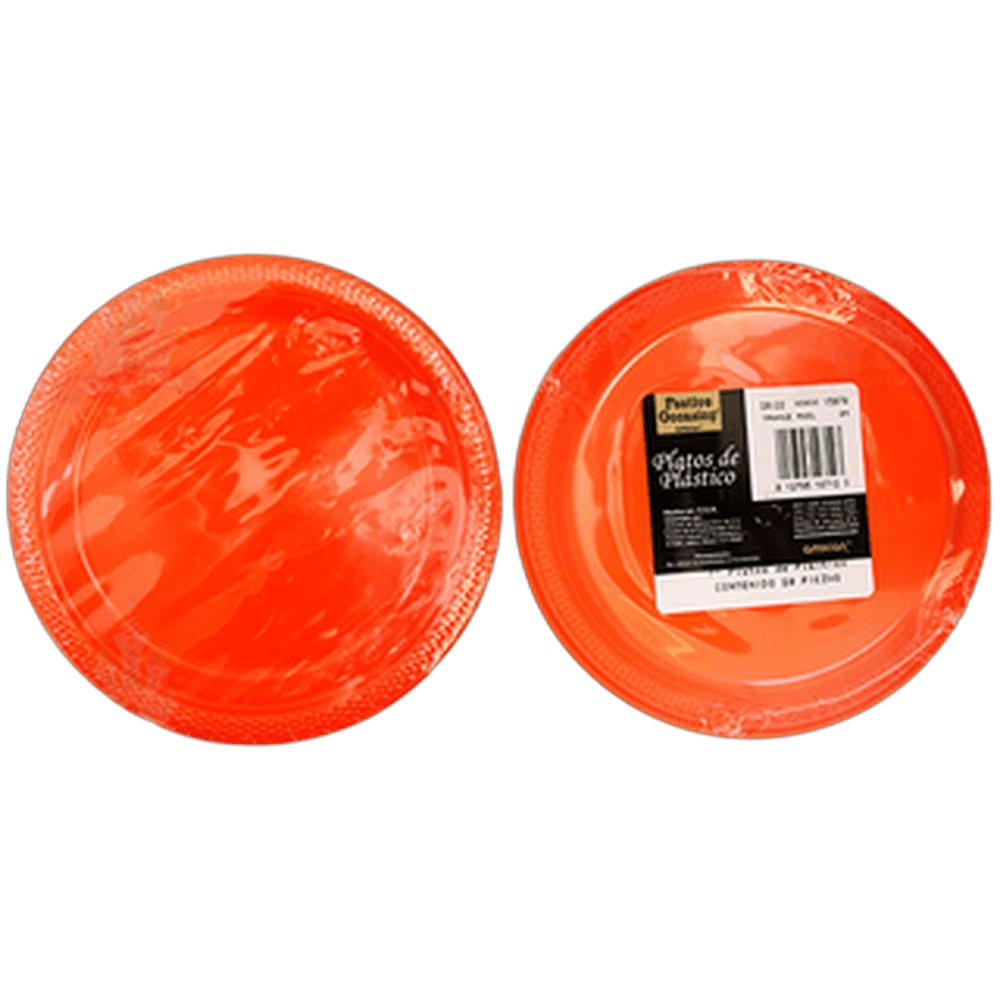 PLATO 7 NARANJA 1020 AMSCAN