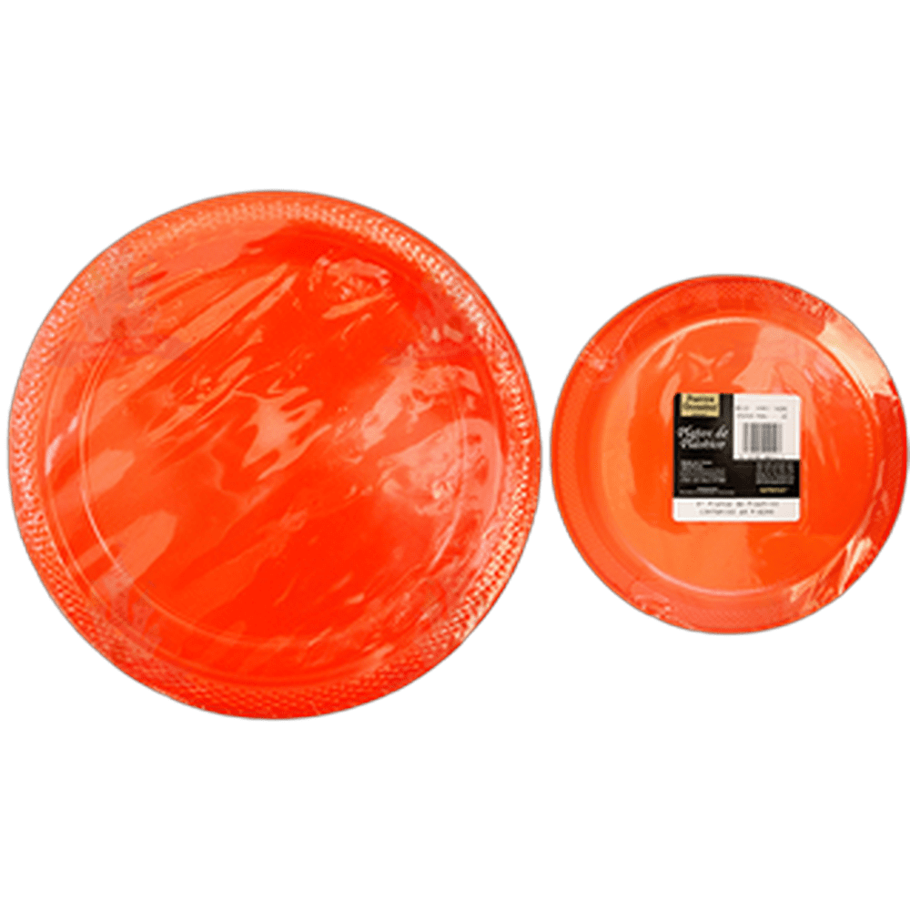 PLATO 9 NARANJA 1020 AMSCAN