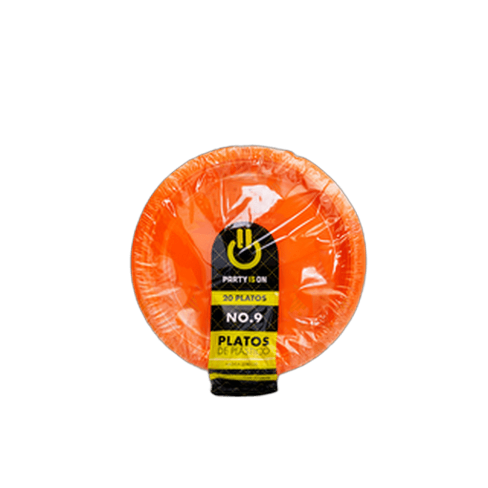 PLATO 9 NARANJA 1220 PZA FAB SELECTAS