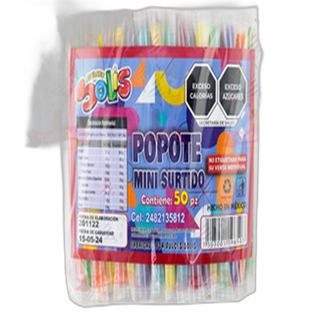 POPOTE MINI SURTIDO 4050 PZA LUGO