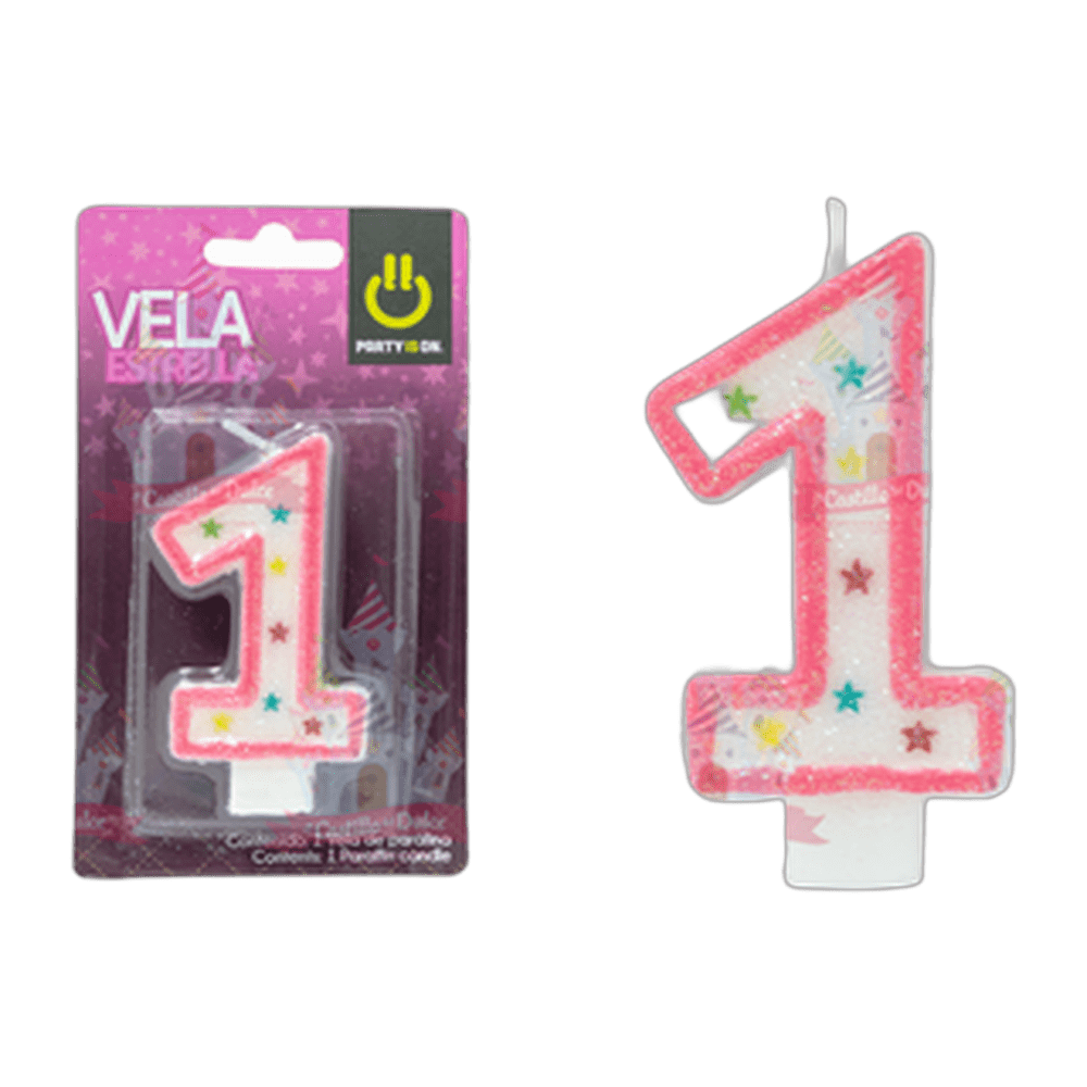 VELA ESTRELLA ROSA  1 121 PZ FAB SELECTA