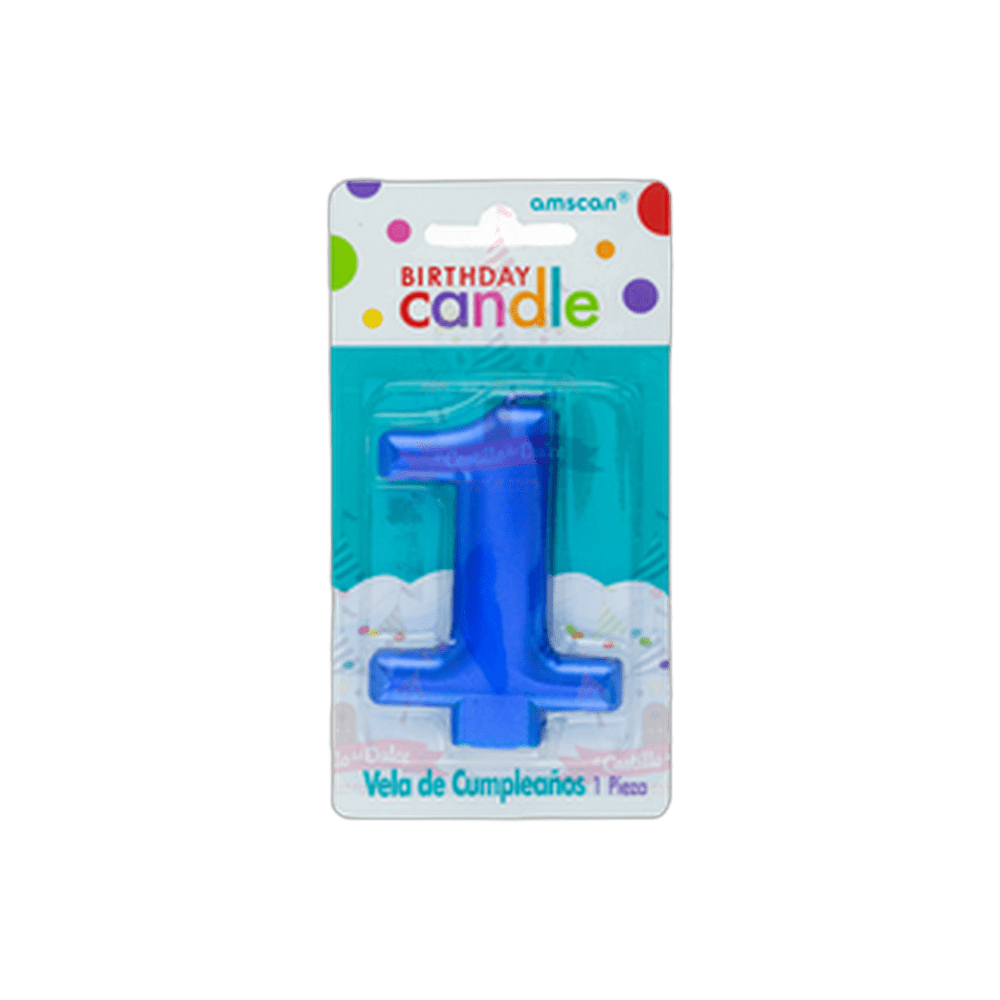 VELA METALICA  1 AZUL 121 PZA GRANMARK