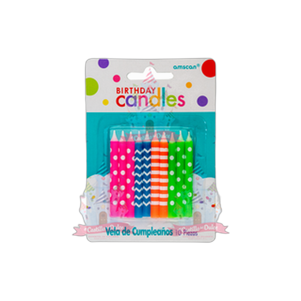 VELA SURTIDA NEON 1210 PZA GRANMARK