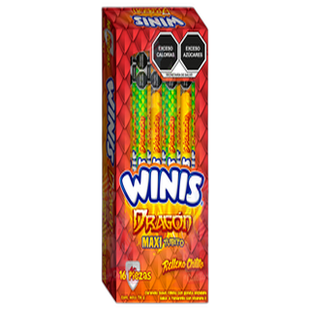 WINIS MAXI TUBITO DRAGON TAMARINDO 3616 PZA