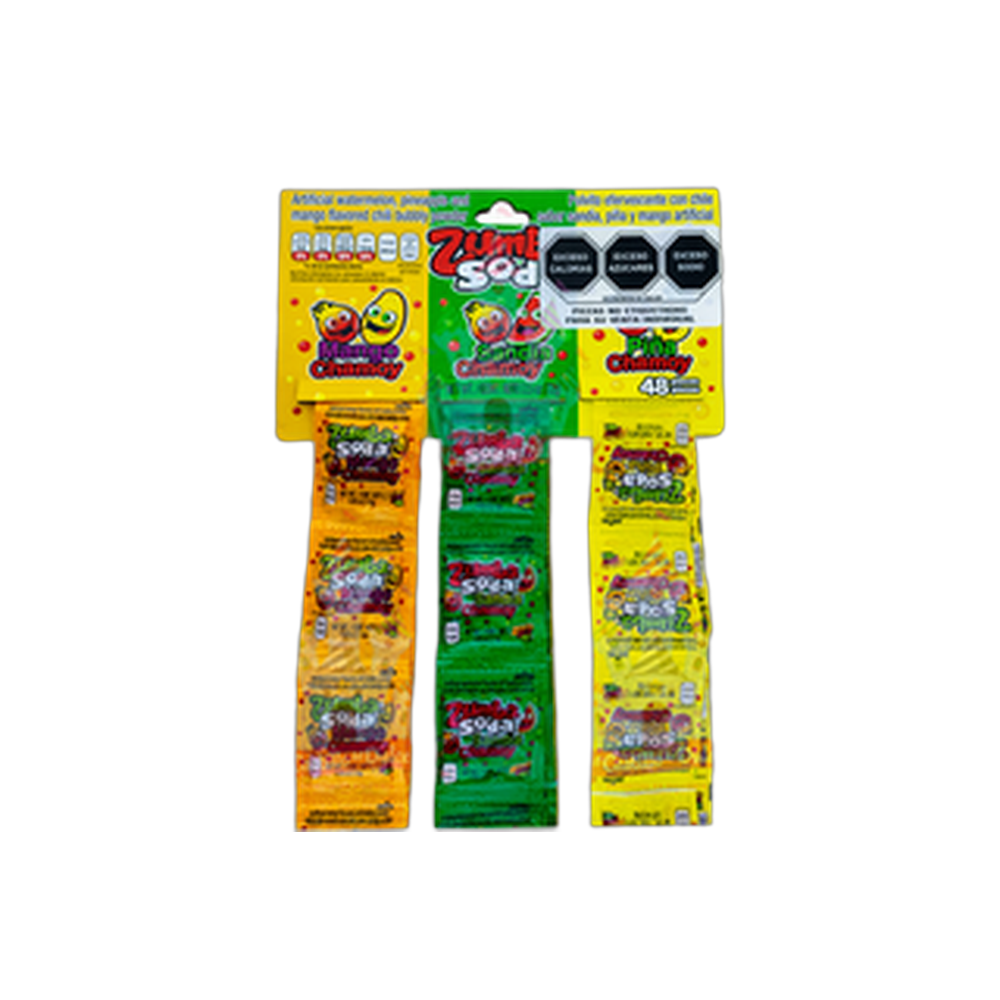 ZUMBA TIRA SODA MANGO SANDIA PINA 4548 PZA ZUMBA