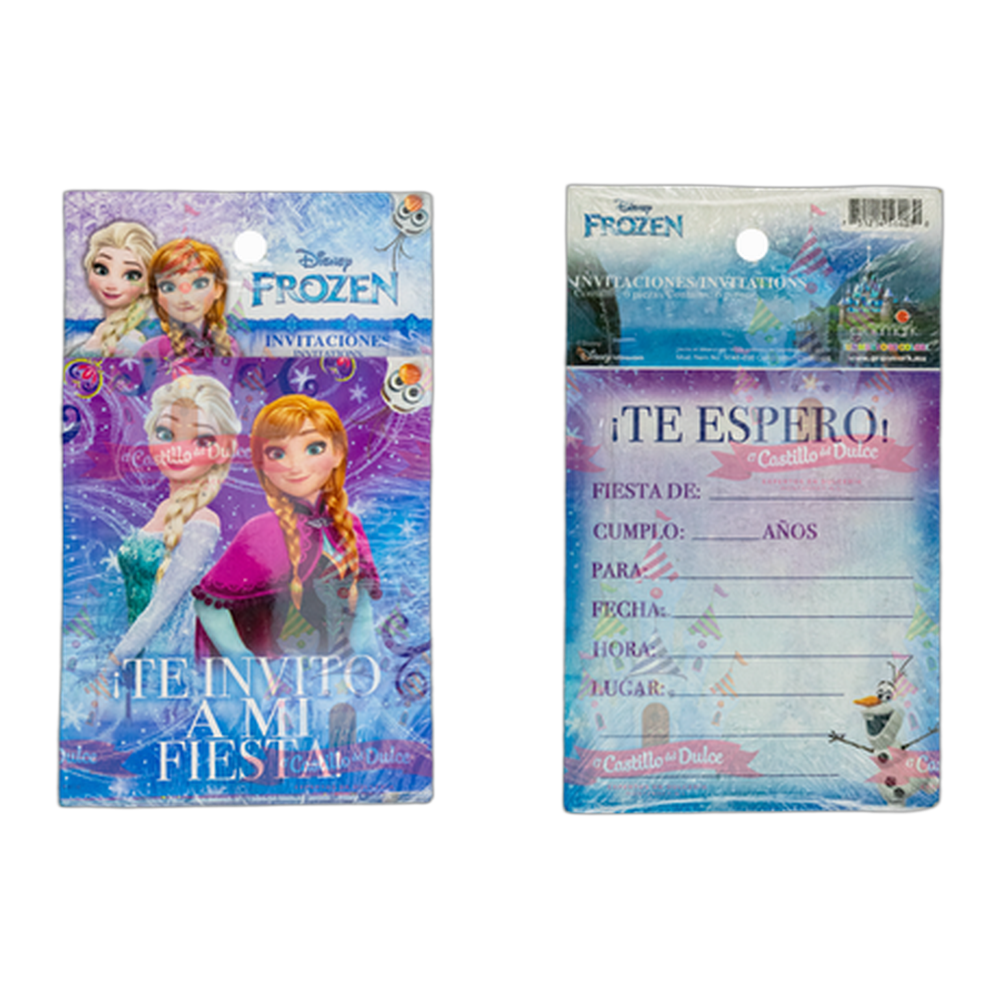 INVITACION FROZEN 24/6 PZA GRANMARK