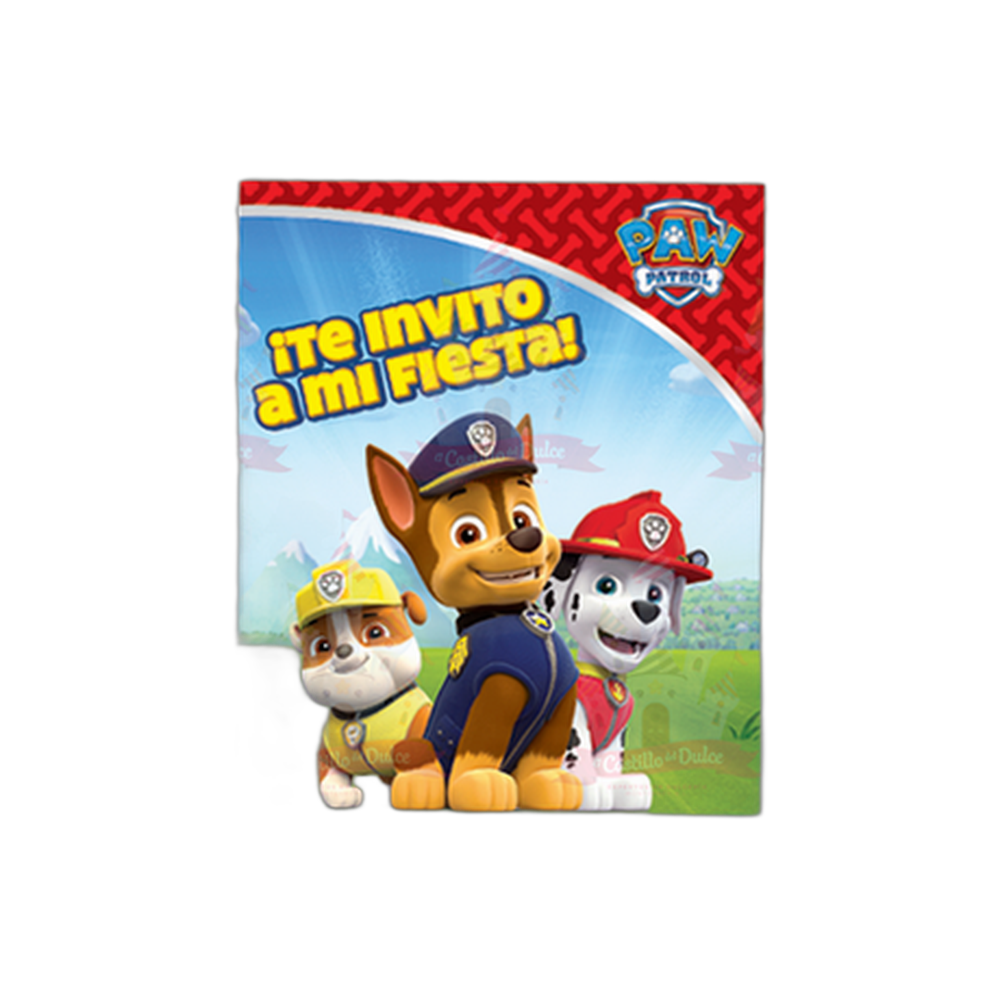 INVITACION PAW PATROL 24/6 GRANMARK
