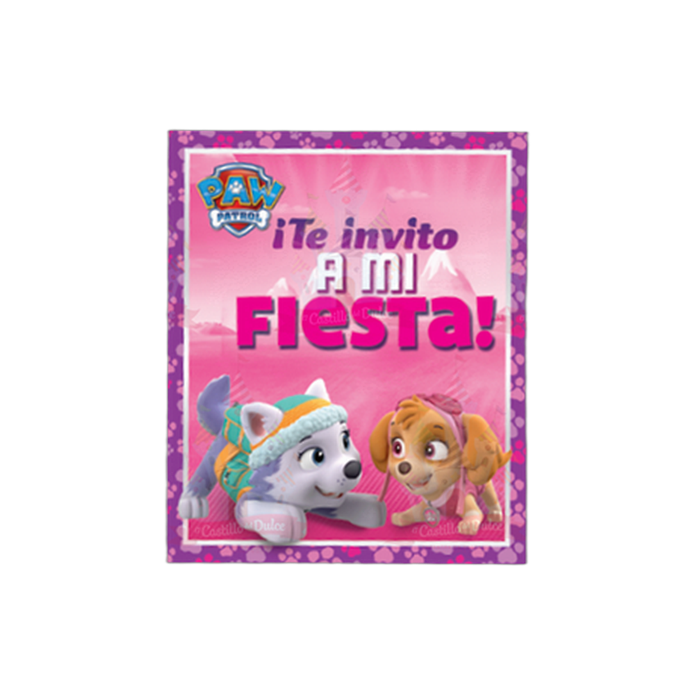 INVITACION PAW PATROL NINA 24/6 GRANMARK